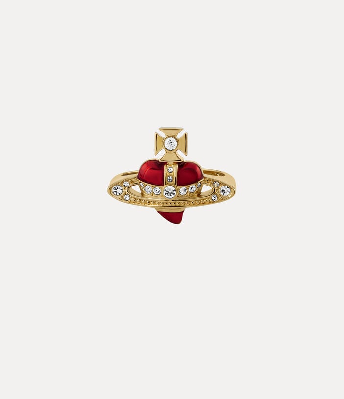 Vivienne Westwood NEW DIAMANTE HEART RING